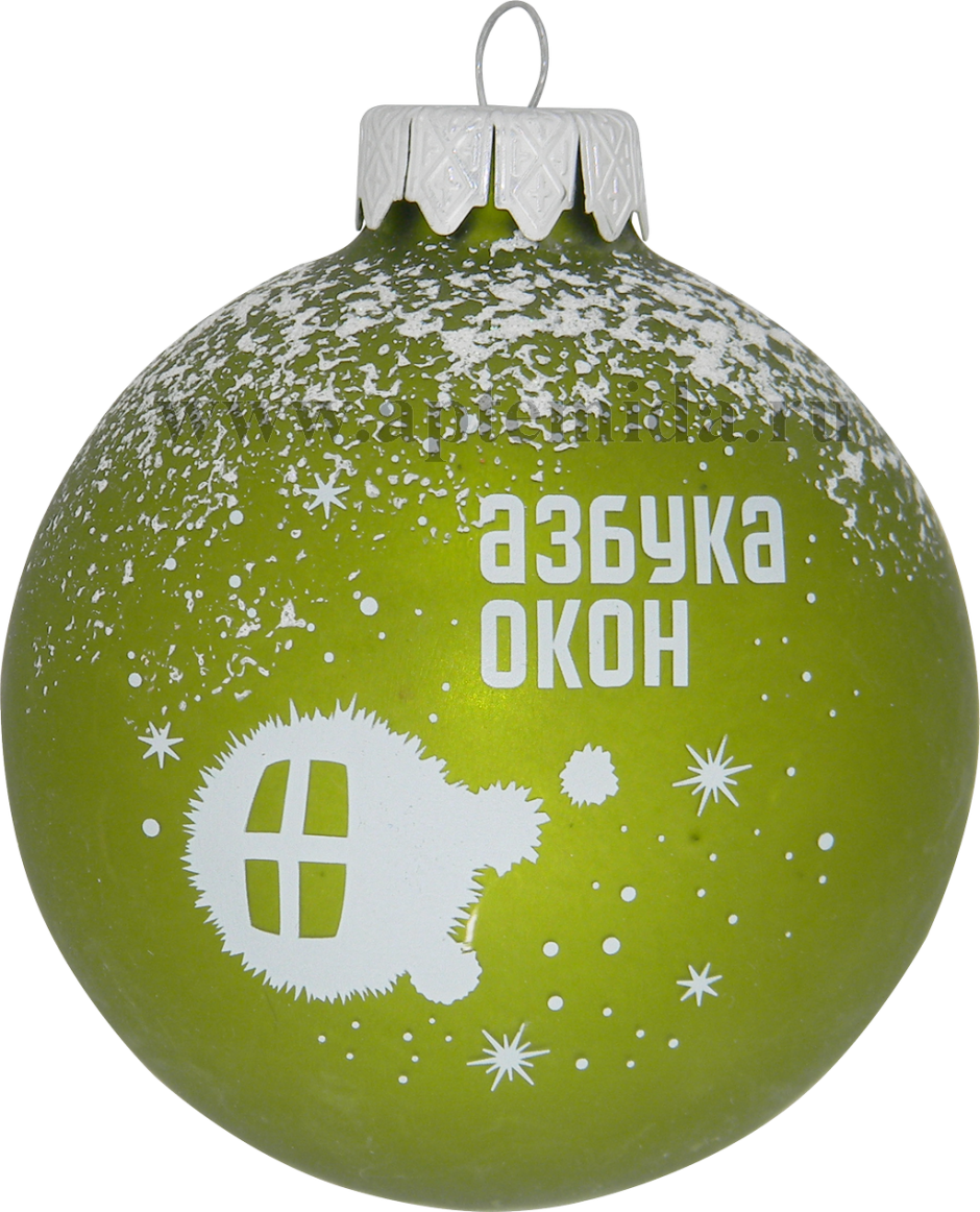 Елочный шар с логотипом компании