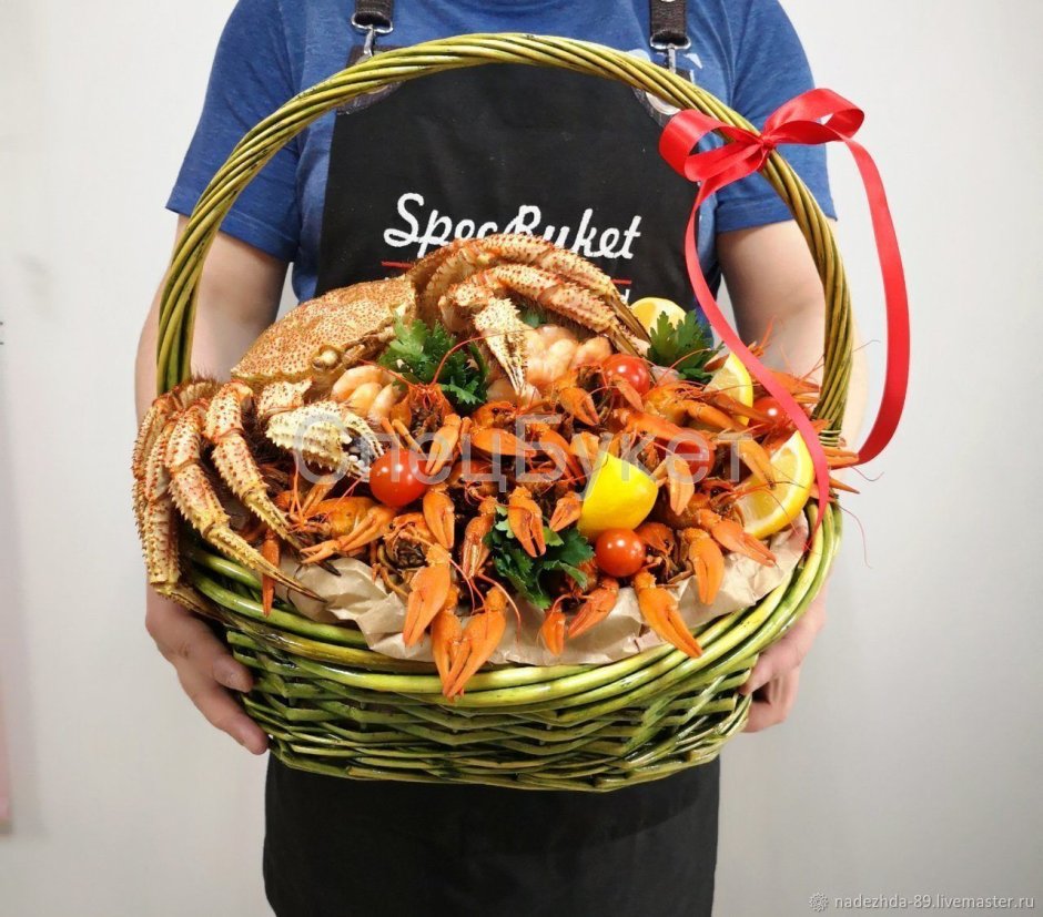 Корзина с морепродуктами