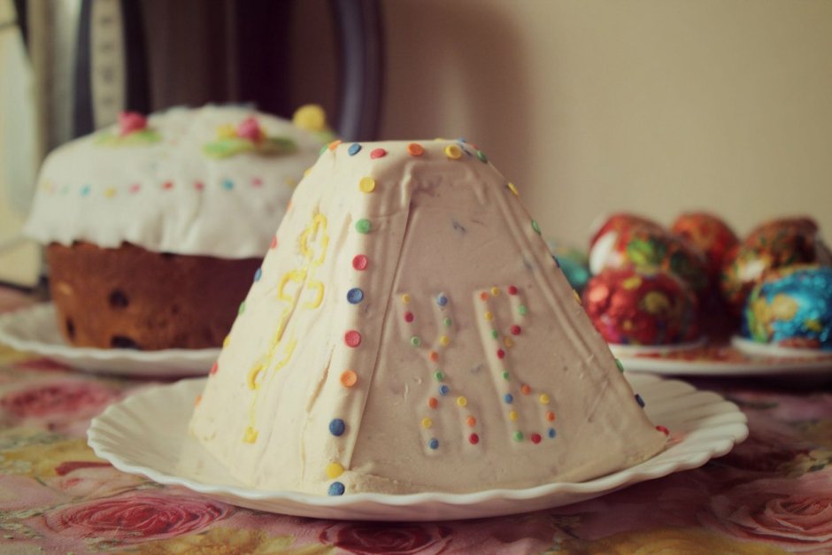 Творожная Пасха с изюмом и цукатами