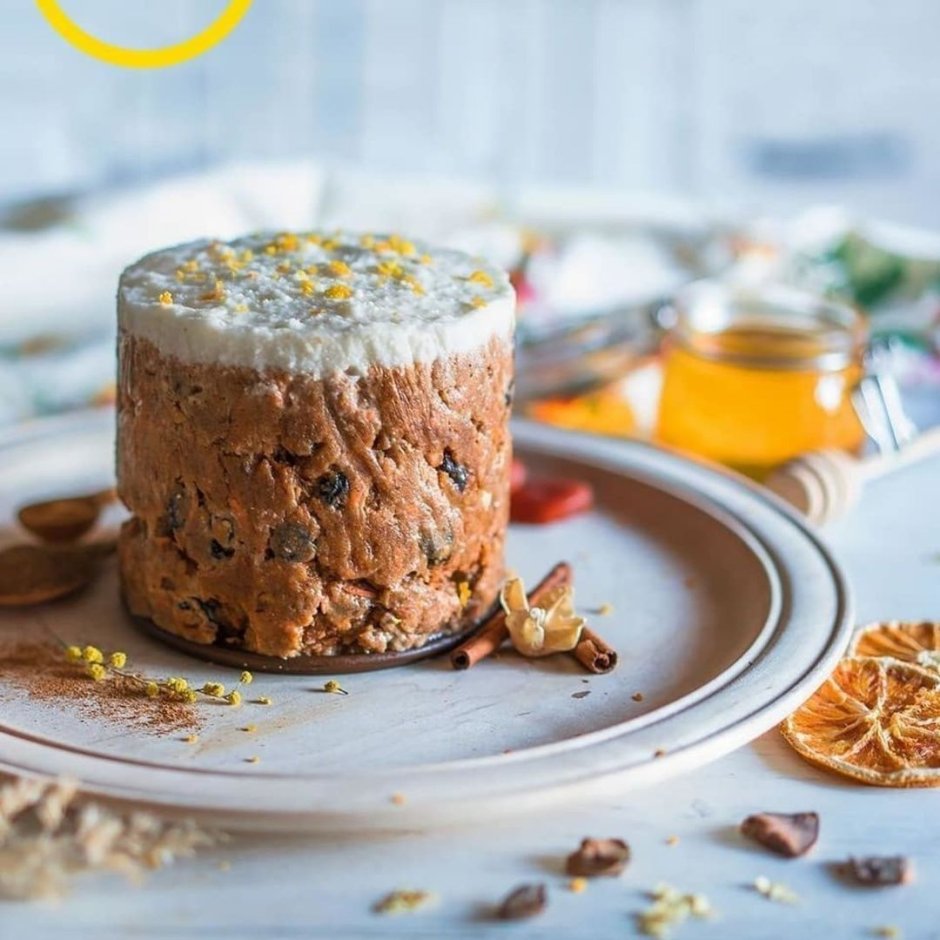 Кулич Пасхальный с миндальными хлопьями