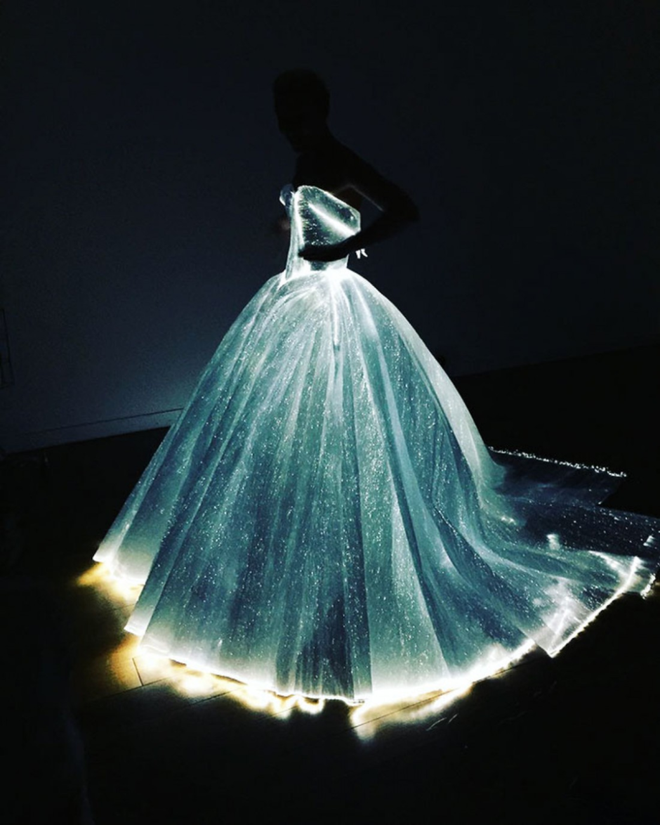 Zac Posen платье светящееся