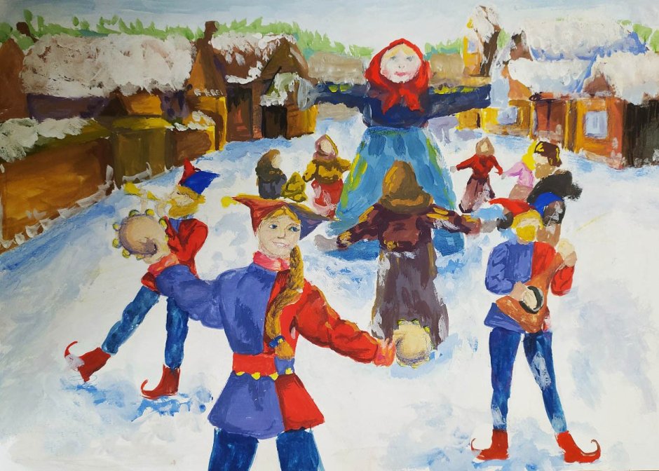 Масленица картины художников