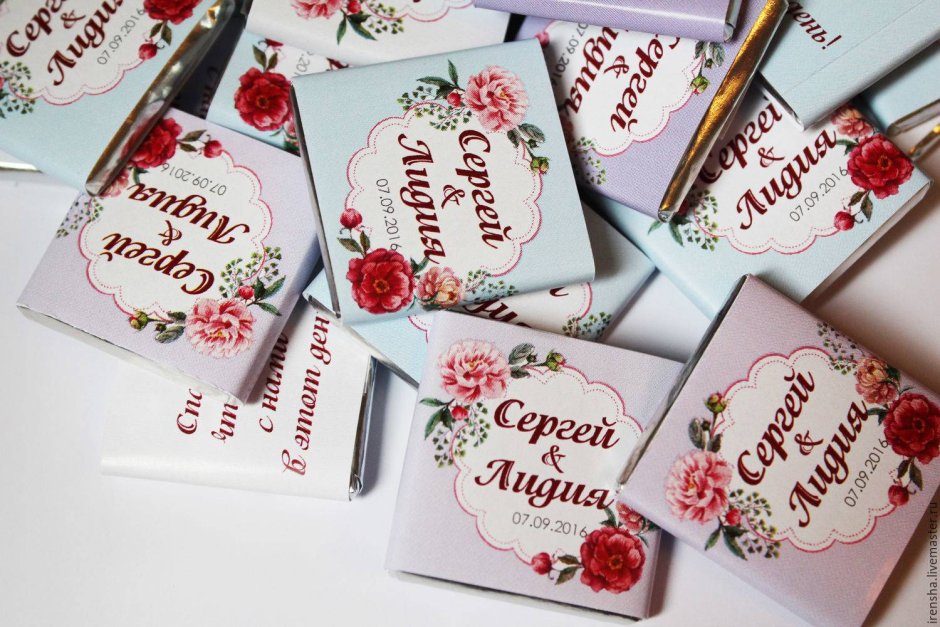 Свадебные сувениры для гостей