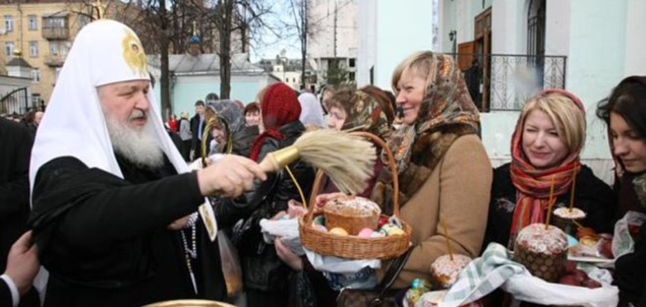 Освящение куличей и яиц