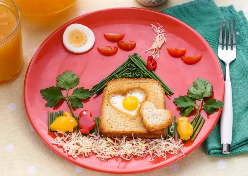 Вкусный завтрак для детей