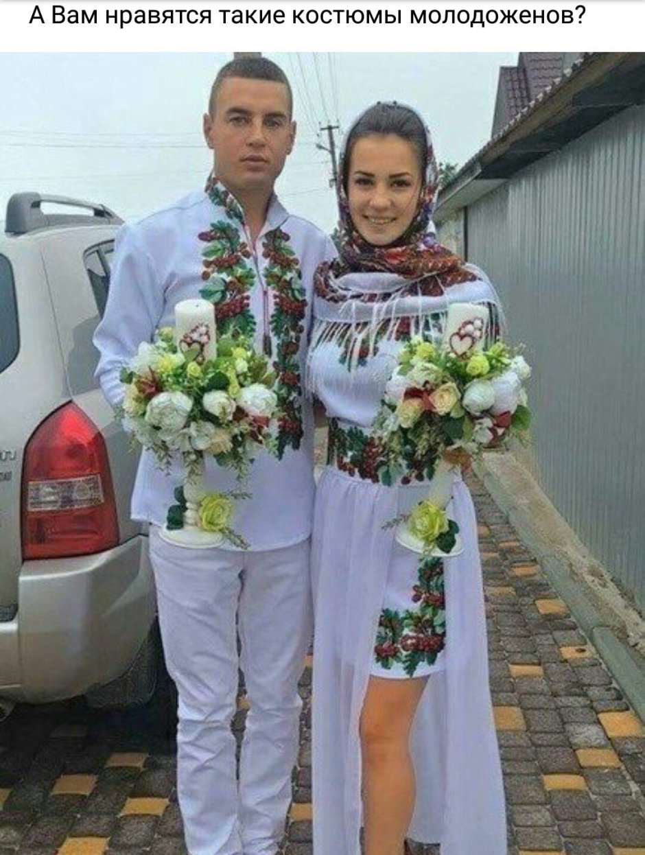 Оригинальные костюмы на свадьбу
