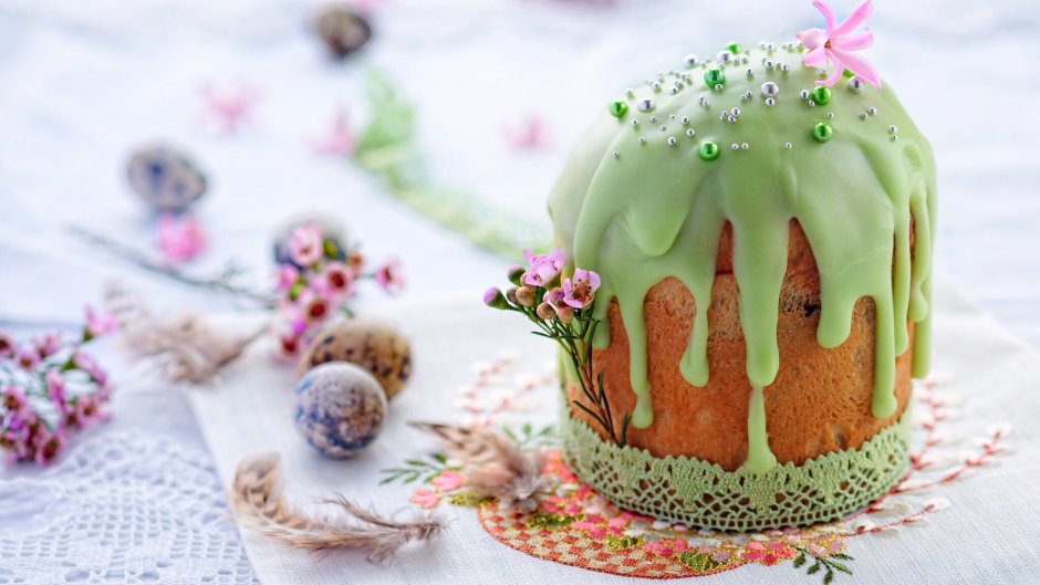 Стильное украшение куличей