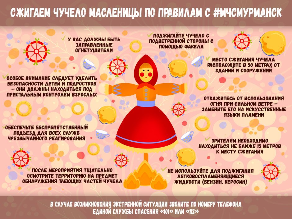 Сжигание чучела Масленицы