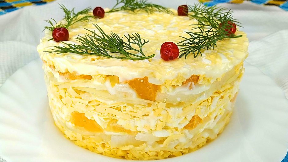 Простые новогодние салаты