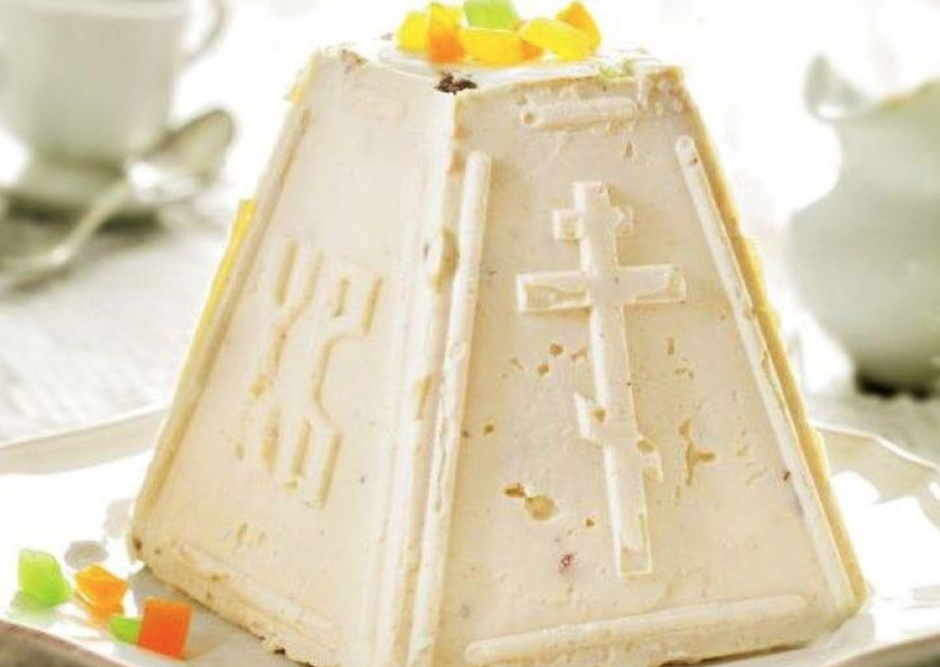 Творожная Пасха с изюмом и цукатами