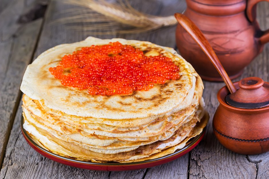 Блины с икрой