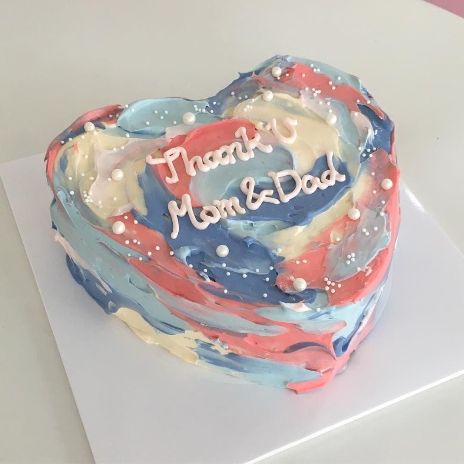 Торт мазками корейский