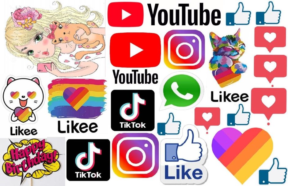 Тик ток печать для торта