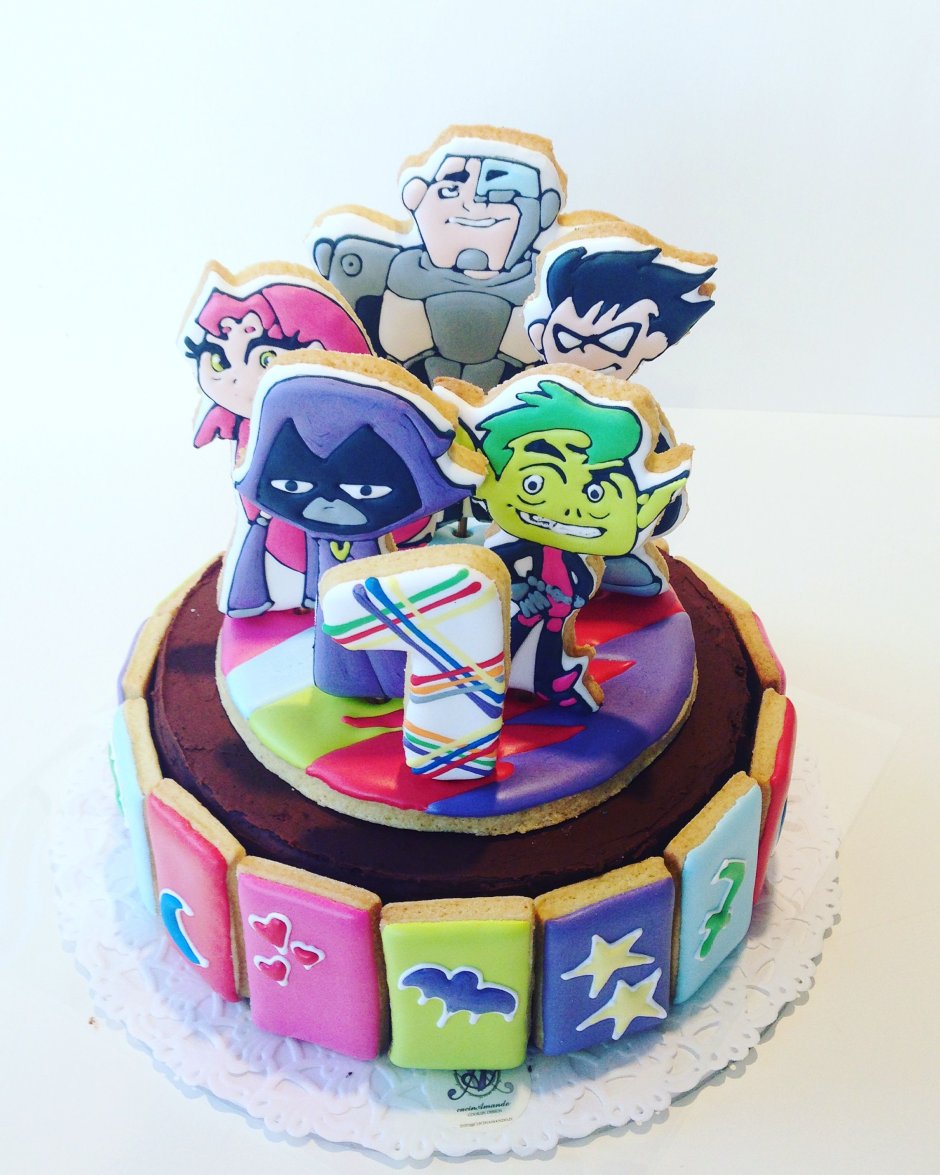 Торт teen Titans