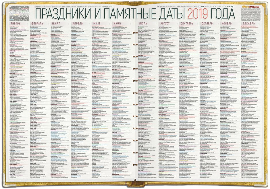 Календарь профессиональных праздников