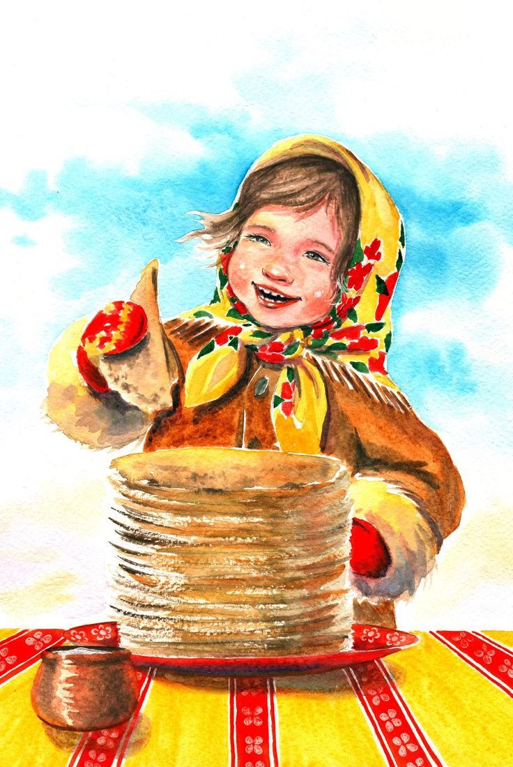 Масленица рисунок
