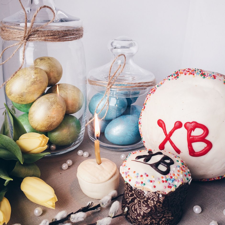 Пасхальный кулич венок