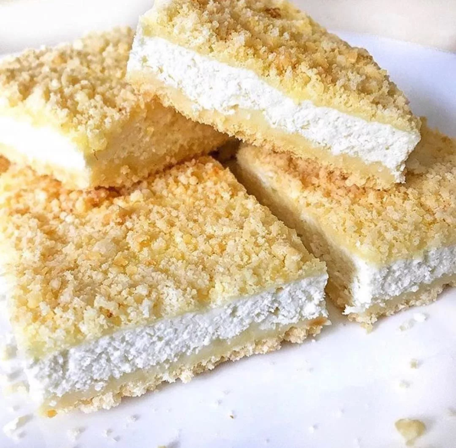 Черничный песочный пирог
