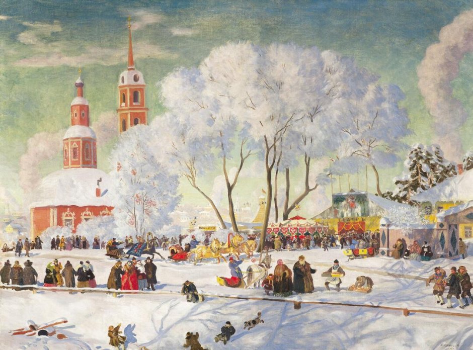 Борис Кустодиев Масленица