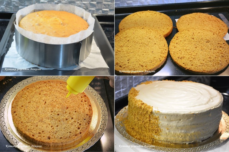 Торт Лакомка со сгущенкой