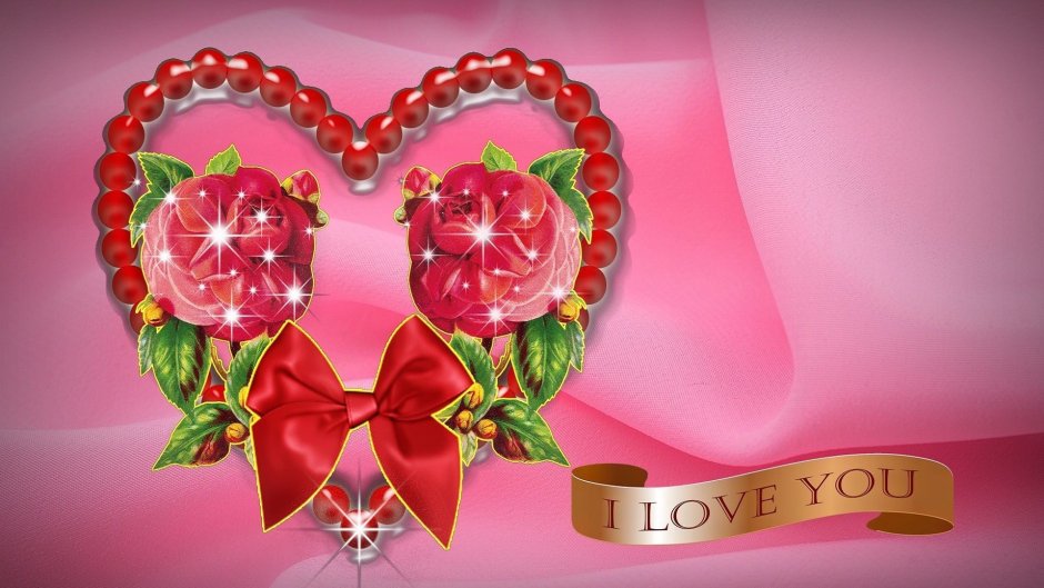 Цветы i Love you