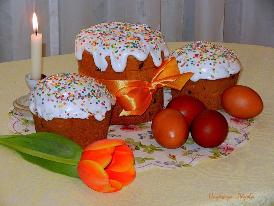 Символы Пасхи кулич