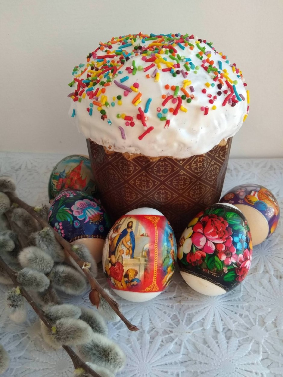 Кулич рисунок маркерами