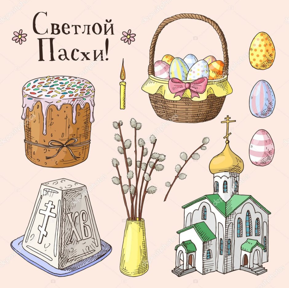 Пасхальные рисунки маркерами