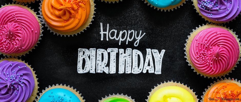 Happy Birthday кремом