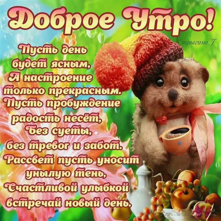 Пожелаеи ям ч дрбрым утром