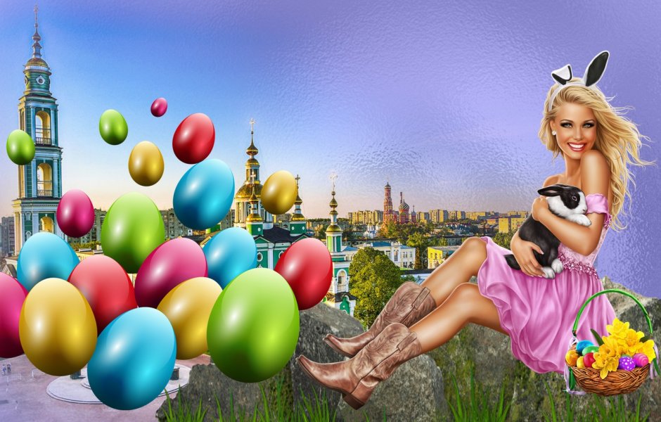 Пасха девушки картинки