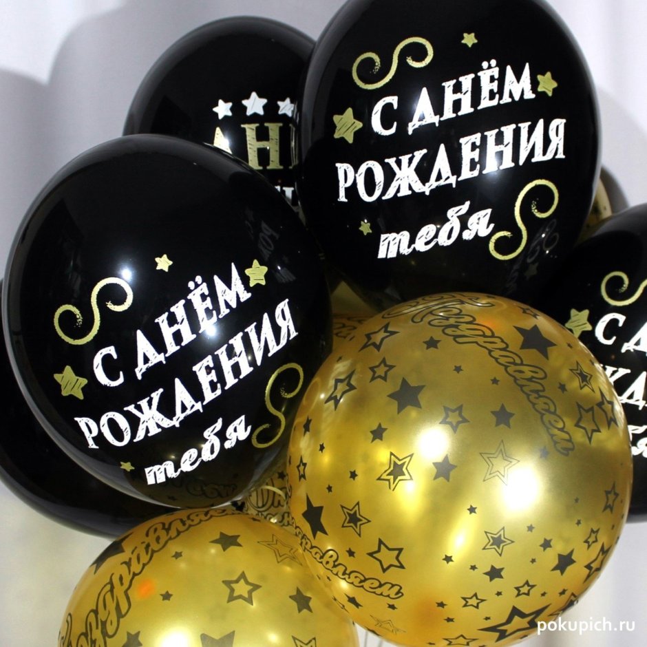 С днём рождения мужчине шарики