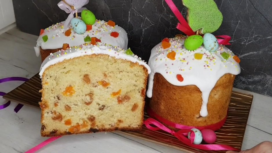 Творожный кулич без дрожжей