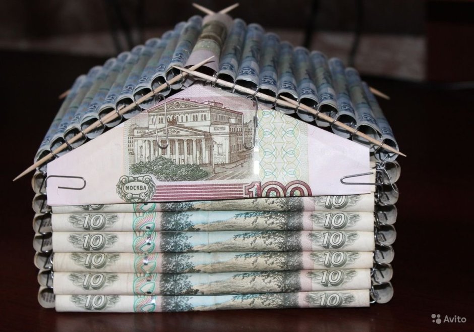 Оригинальный подарок из купюр