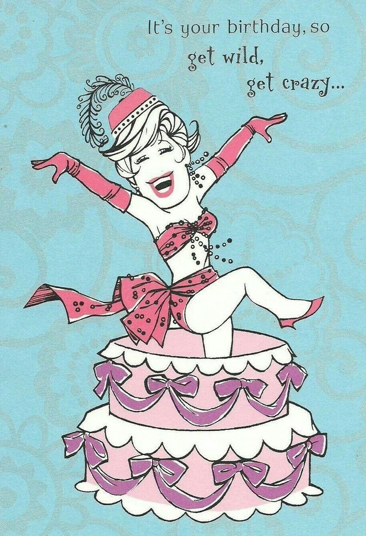 Открытка Happy Birthday funny