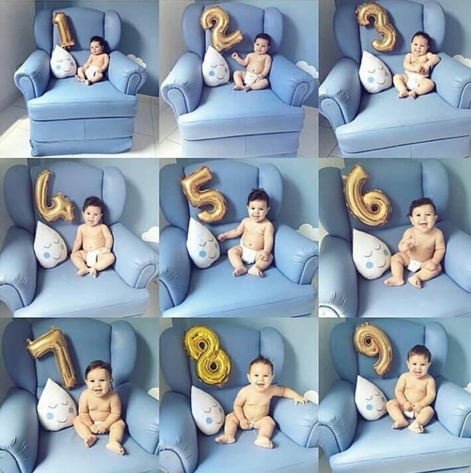 Идеи для фотосессии ребенка по месяцам