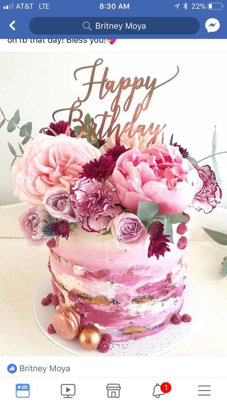Цветок "Happy Birthday"