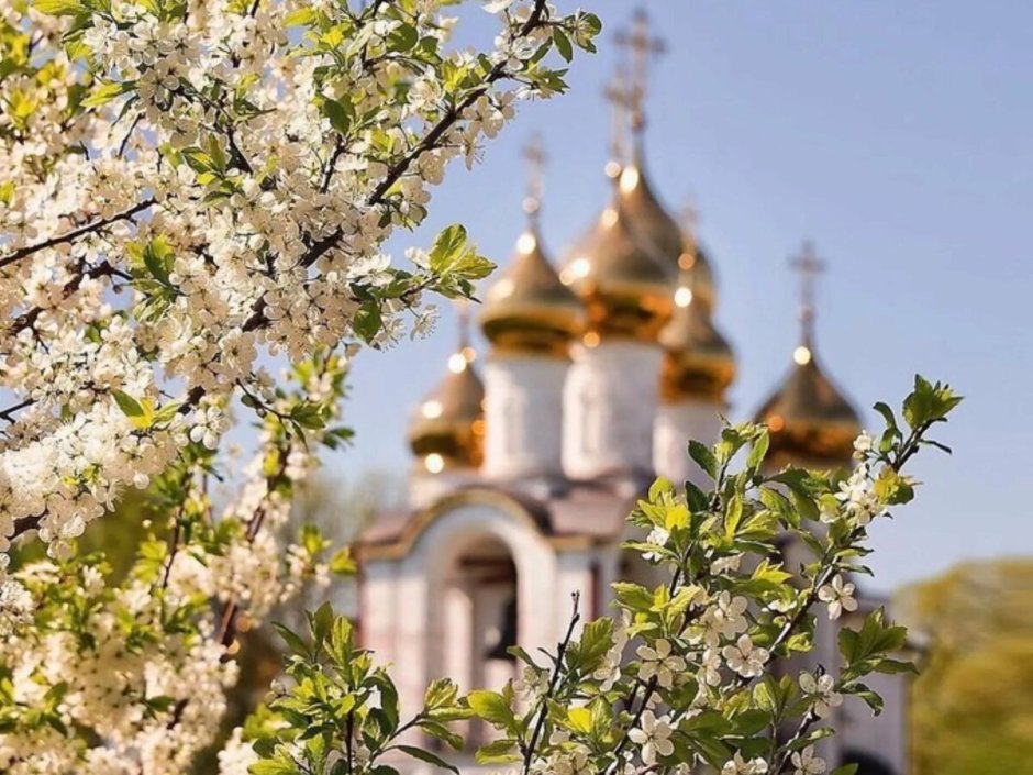 Церковь весной