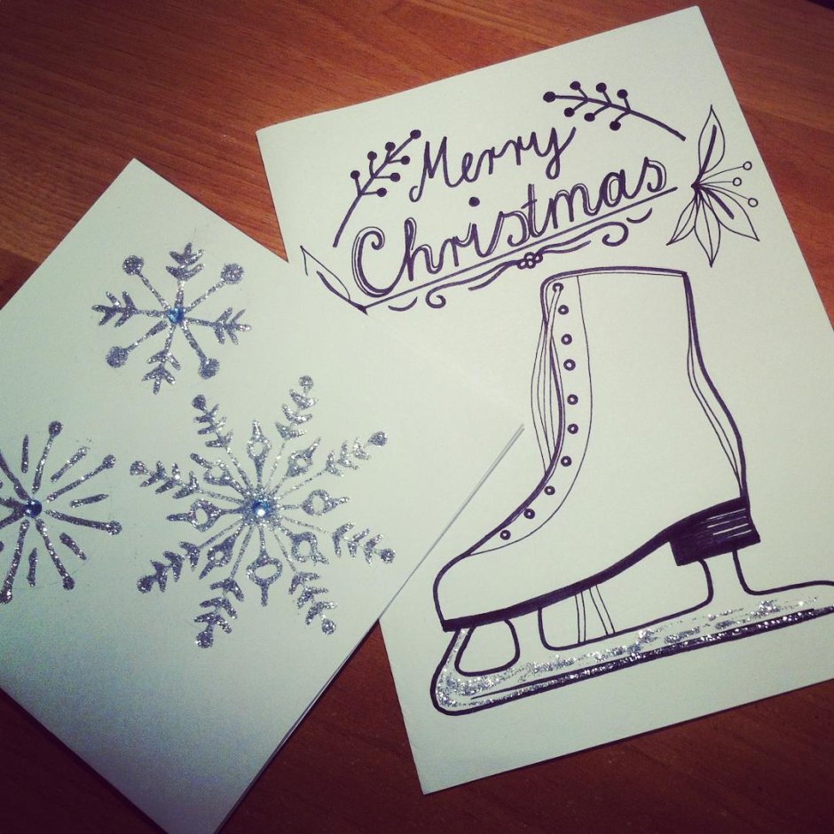 Merry Christmas рисунки карандашом