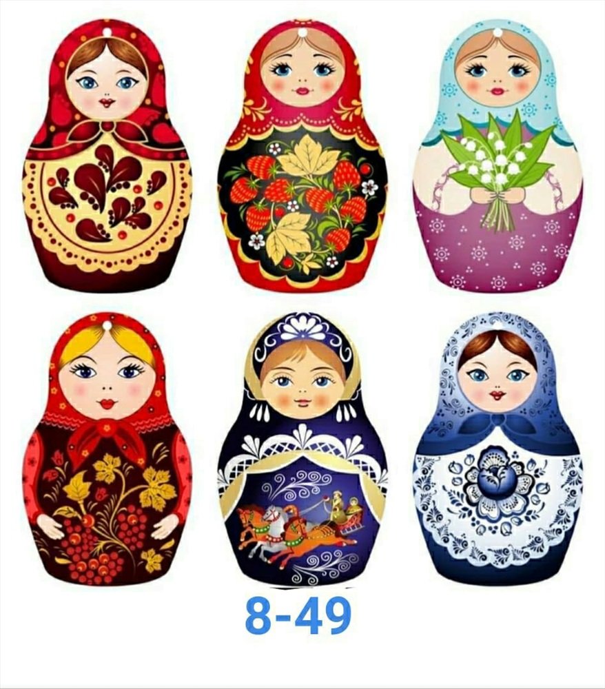 Лицо русской матрешки