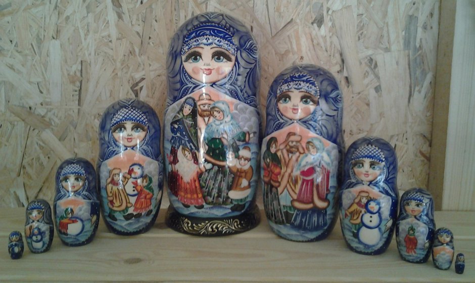 Лицо матрешки шаблон современного