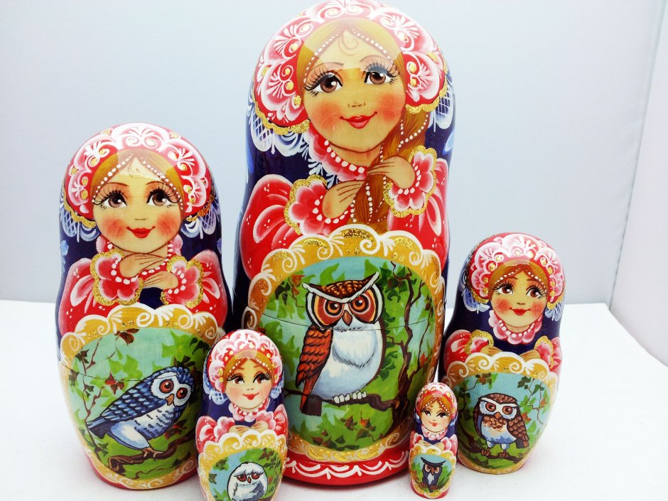 Матрешки на свадебный торт