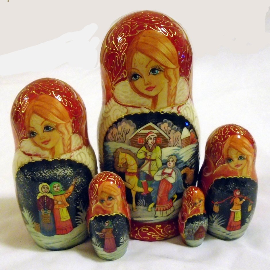 Матрешка из ваты