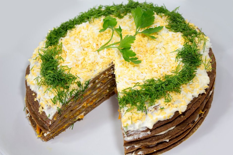Самый вкусный печёночный тортик!