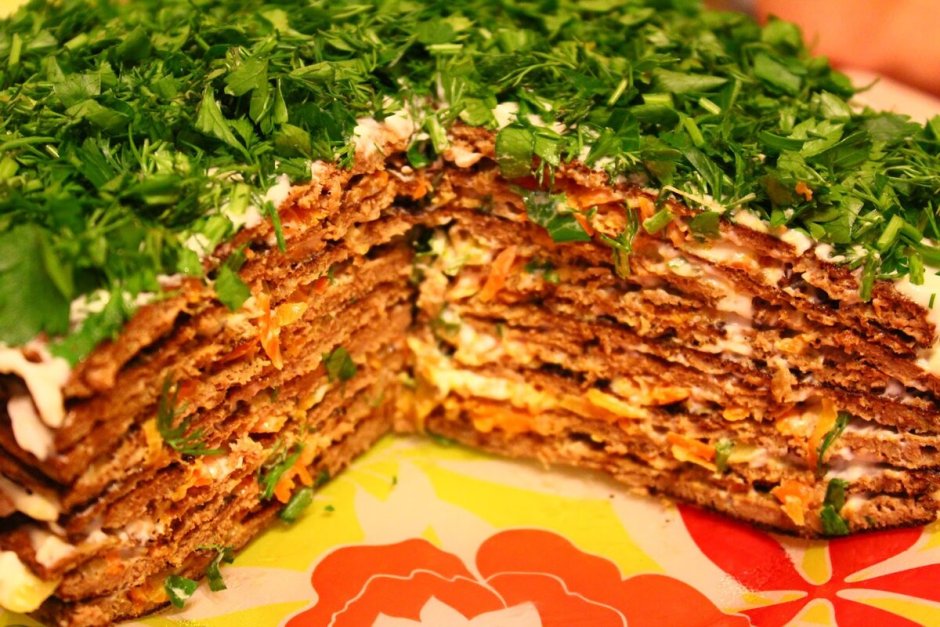 Кабачковый торт в духовке