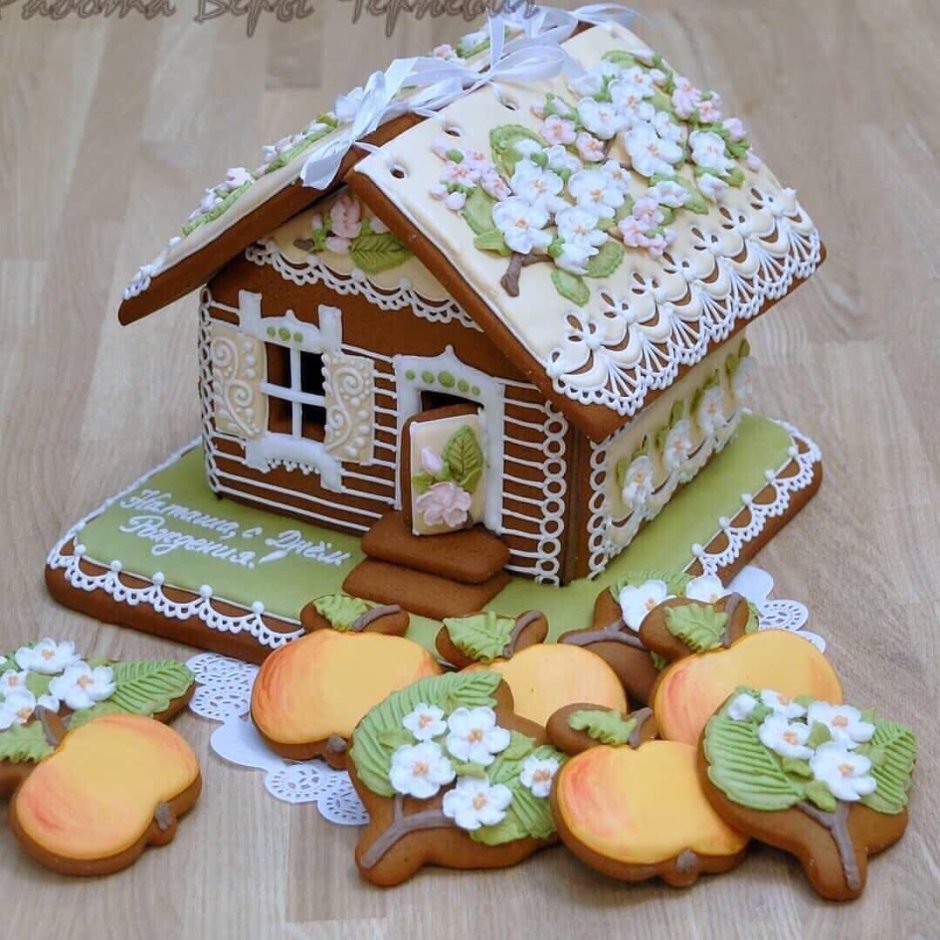 Пряничный домик из картона