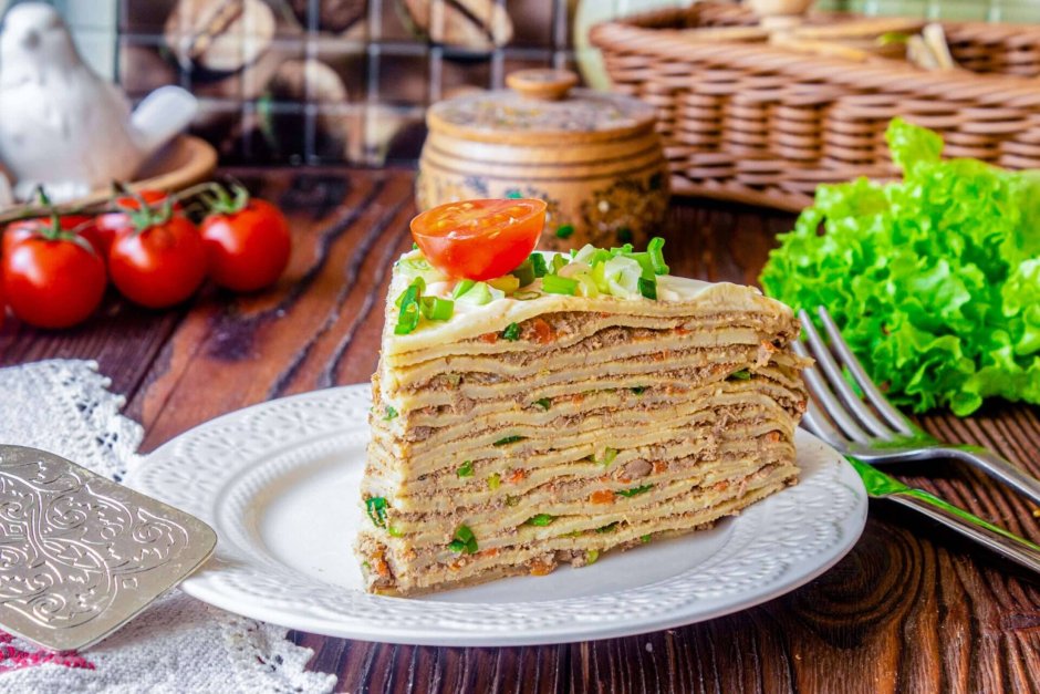 Печеночный торт 500г печени говяжьей