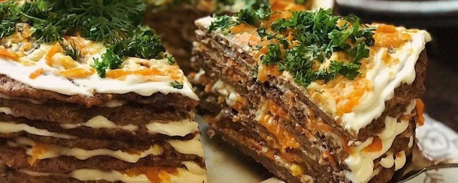 Печеночный торт 500г печени говяжьей