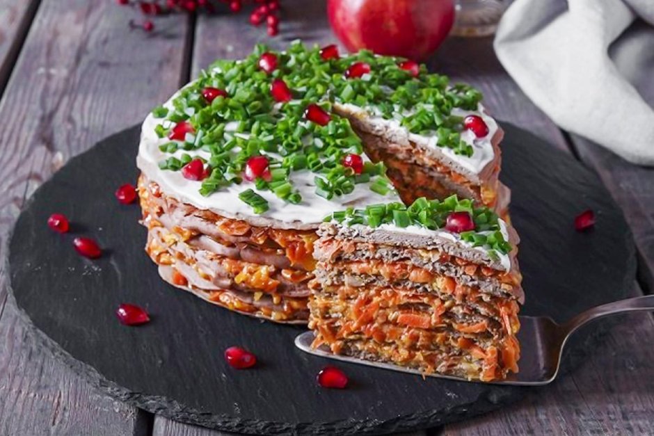 Юлия Высоцкая печеночный торт