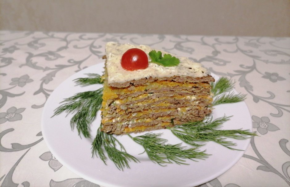 Закусочный блинчатый торт